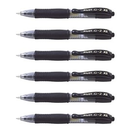 Pilot G2 XS7 PIXIE Mini Gel Rollerball Pen - 0.4mm Line Width (7mm Ball) - Black