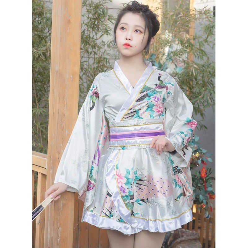 Lady Lazy Kimono Dress, Dress, Cosplay, Mini Length, Kimono, One
