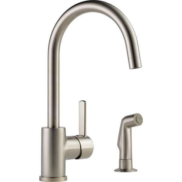 Peerless Precept Single-Handle Kitchen Sink Faucet with Side Sprayer, Stainless P199152LF-SS
