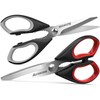Astercook 2 Pcs Kitchen Scissors, Heavy Duty Shears with Serrated
