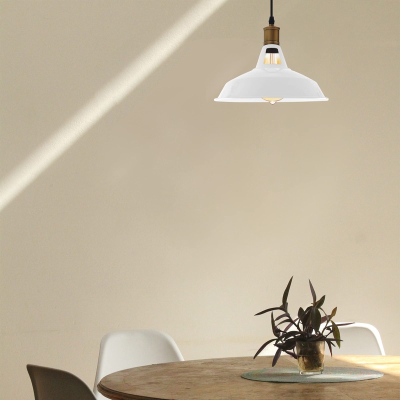 LEDSone White Metal Lamp Shades 30cm Ceiling Lamp Shade Easy