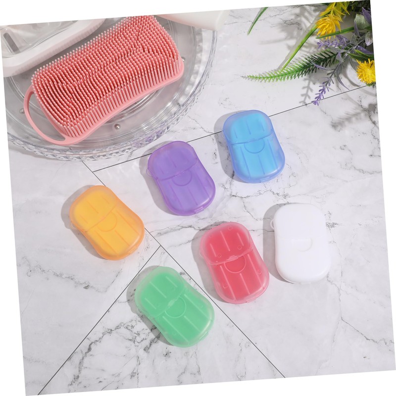 OHPHCALL 120 Sheets Camping Soap Sheets Portable Hiking Paper Soaps
