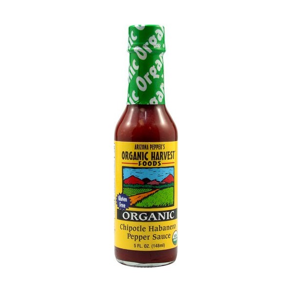 Organic Harvest Foods Arizona Peppers Organic Sauce Chipotle Habanero Pepper -- 5 fl oz - 2 pc