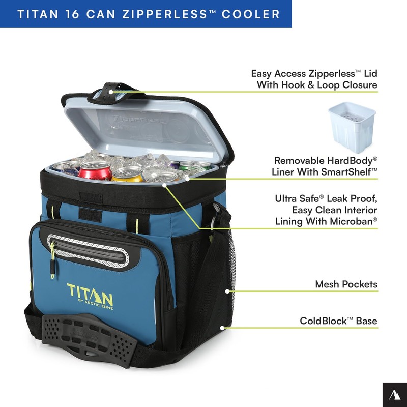 Titan by Arctic Zone 16 Can Zipperless Soft Cooler with
