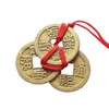 Brass Chinese Feng Shui Coins with Red String – 5