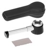 QWORK Handheld Magnifier 10x with 3 LEDs and Measuring Scale,