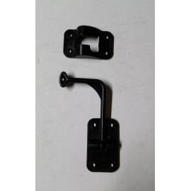 keystone RV cargo trailer 1 ENTRY DOOR CATCH holder ANGLED 90 DEGREE - BENT BLACK NEW