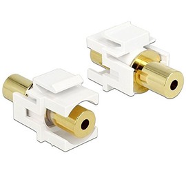 DeLOCK Keystone Klinke 3,5mm 4 Pin female >female gilded