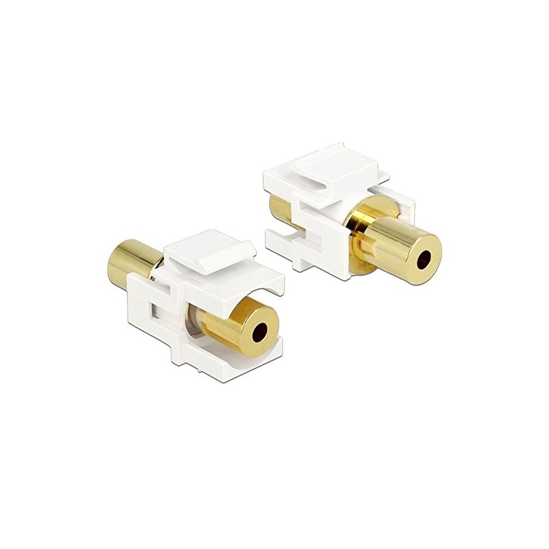 DeLOCK Keystone Klinke 3,5mm 4 Pin female >female gilded