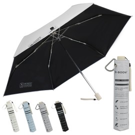 Parasol, Folding Umbrella, 100% UV Protection, Full Light Blocking, Heat Blocking, One-Touch Automatic Opening/Closing Umbrella, Ultra Lightweight, Compact, Folding Parasol, UV Blocking, Sunscreen