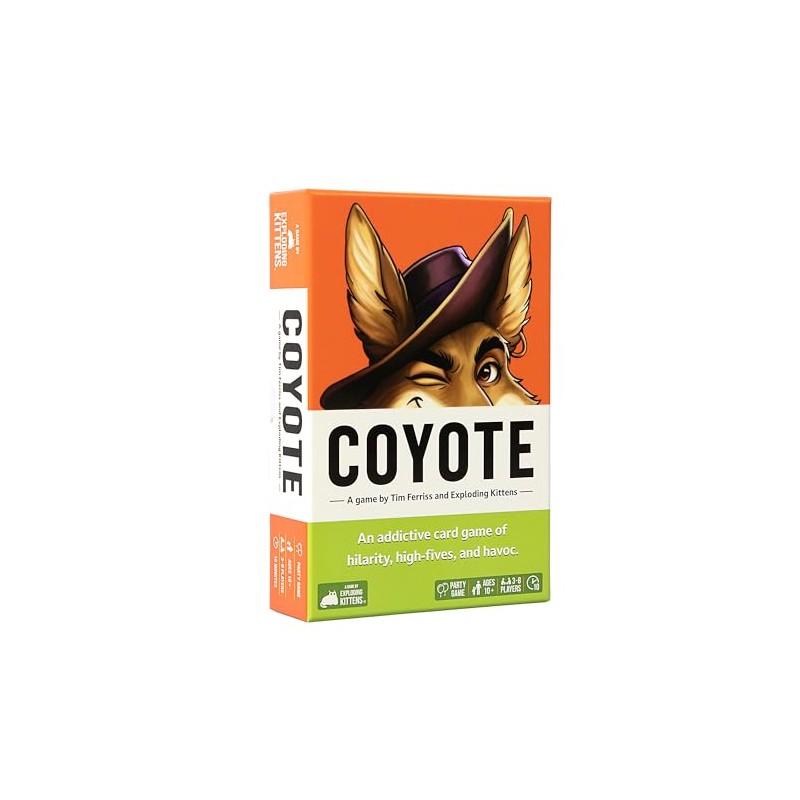 Exploding Kittens Coyote Created by Tim Ferriss | Perfect for