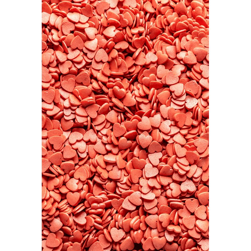 SPRINKLY - Glimmer Hearts - Red - 25g