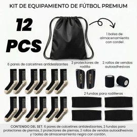 Sisu 12 Calcetas Futbol, Calcetas Antideslizante Futbol Y Manga Media Y Espinillera