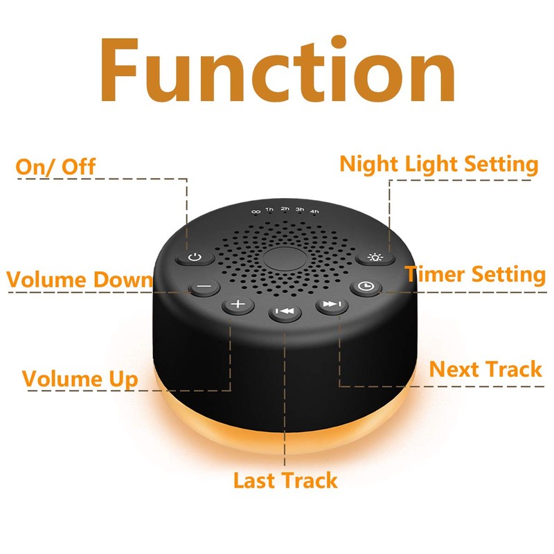 White Noise Machine Easysleep Sleep Sound Machine 25 Sounds 5