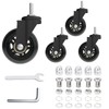 AVGGO Creeper Caster Wheels Set of 4, Roller Blade Rubber