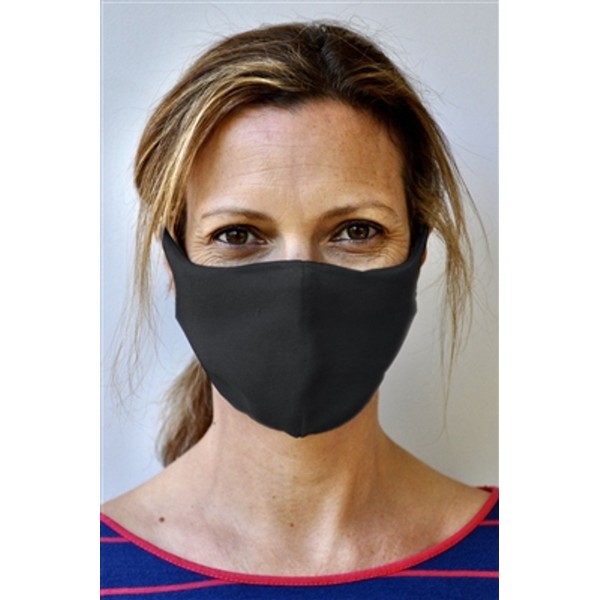 Brave Face Skeena Organic Cotton Reusable Face Mask For Adult- Black