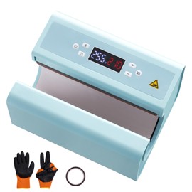 Happybuy Auto Tumbler Heat Press Machine, Mug Heat Press for 11-30oz Sublimation Tumblers, Heat Up Fast and Even, Tumbler Press with Tape and Glove, Temp and Time Setting, for Tumblers, Mugs, Blue