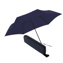 Knirps X4U My Clever Companion– 90cm Diameter Windproof Manual Open/Close Umbrella, Small and Compact Design for Travel and All Weather Protection, with Retractable Feature and Travel Case, Navy