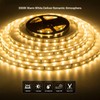 JUNWEN 20FT LED Strip Light Warm White 360 LED Beads,12V