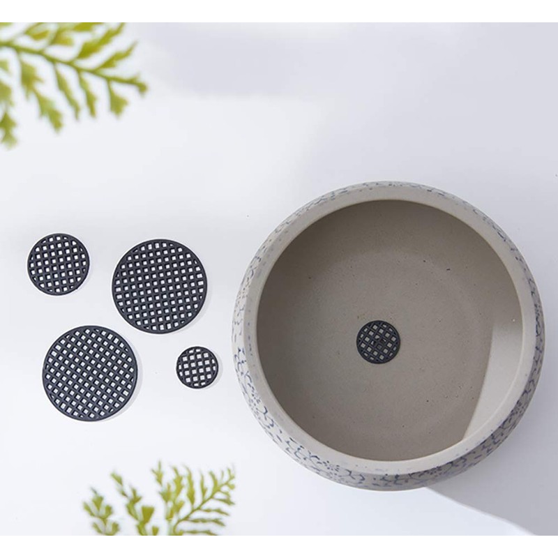 UUYYEO 100 Pieces Flower Pot Hole Mesh Pad Bottom Grid
