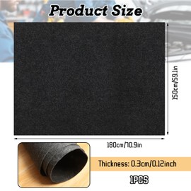 EATHEATY Oil Spill Mat - 70" x 59" Heavy-Duty Garage Floor Mat Motorcycle mat - Absorbent, Waterproof & Reusable - Protects Driveways from Oil, Fluids & Stains