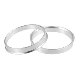 X AUTOHAUX 2pcs OD 66.6mm to ID 64.1mm Aluminium Alloy Car Hub Centric Rings
