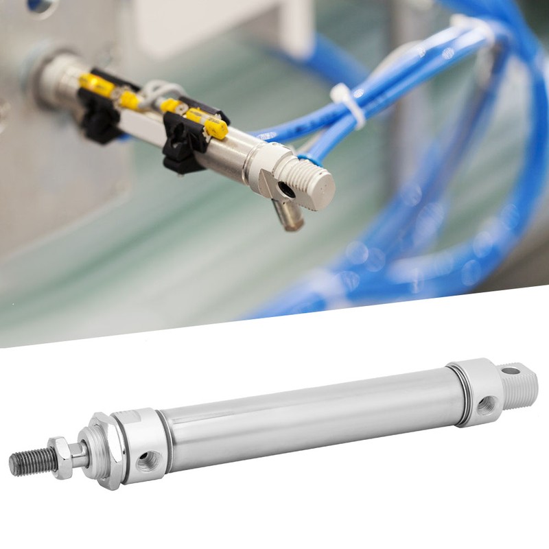 Mini Air Cylinder Stainless Steel Round Double Action Device Pneumatic