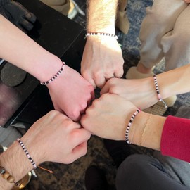 Acun I'd Help You Morse Code Friendship Bracelet for Women Funny Besties Jewelry Gift-Silver