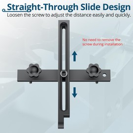 ALLmeter Digital Table Saw Gauge | Straight-Through Chute Design | 0.01mm Precision Dial Indicator | 3/4"(19mm) Aluminum Bar | for Blade/Fence/Arbor Alignment | Fits Saws with ≥3/4" Miter Slots