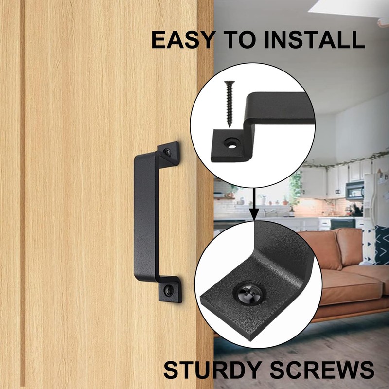 Barn Door Handles - Gate Pulls for Wooden Fences Shed