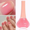 Esmalte de uñas rosa transparente, esmalte de uñas rosa transparente