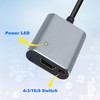N64 to HDMI Adapter, HDMI Converter with 4:3 16:9 Switcher,