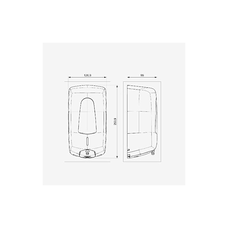 Jofel - Automatic Foam Soap Dispenser Wall Mounted Refillable 1L