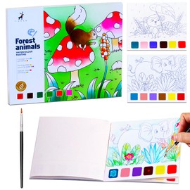 YXOTJHS Paint with Water Books, Watercolor Coloring Books for Kids Ages 4-8, Mess Free Water Painting Book for Toddlers 2-4, Arts and Crafts for Kids 4-6 Girls Boys Gifts