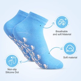 Geyoga 14 Pairs non slip socks for women Men Grip Socks unisex yoga Socks with Grips for Hospital Yoga Pilates