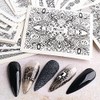 40pcs/set Lace Flower Flower Nail Seal Water Nail Seal Gel