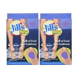 Dr. Jills Gel Ball of Foot Cushions (Self-Sticking and Re-Usable) by Dr. Jill's