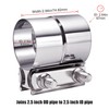 EVIL ENERGY Exhaust Clamp, Lap Joint Band Clamp Stainless Steel