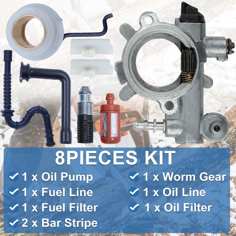 AUMEL Oil Pump Oiler Worm Gear Oil Fuel Filter Line