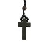 Inca Wood Rosary Beads Surf Necklace - Brown