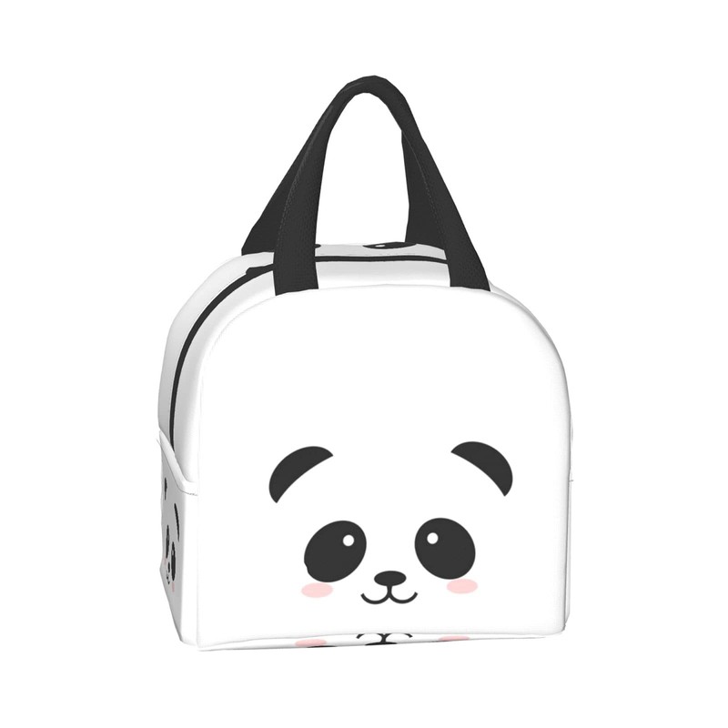 Hulnulnu Panda Kawaii Lunch Bag, Waterproof, Reusable, Durable, Stylish, Aluminum