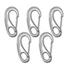 simPLEISURE qb500146c05n0 Stainless Steel Spring Hook, Oval Shape, 4 Sizes,
