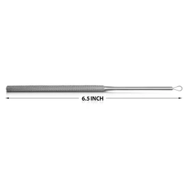 Billeau Ear Wax Removal Tool Set, Stainless Steel Ear Loop Curette Pick, Medical Grade, 3 Pieces (LARGE)