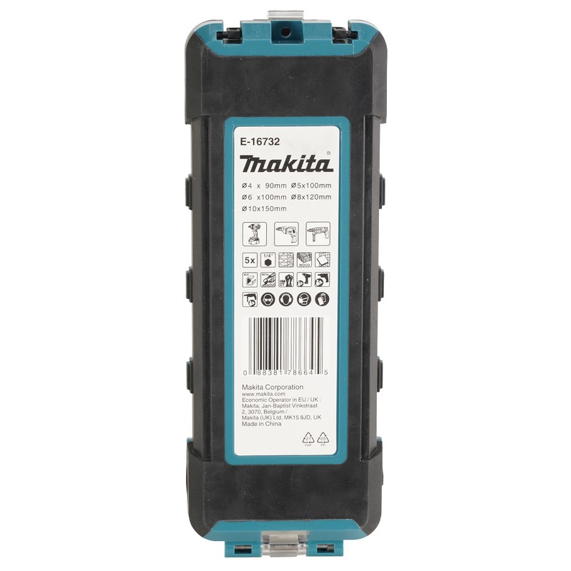 Makita E-16732 5 Piece TCT Drill Bit Set