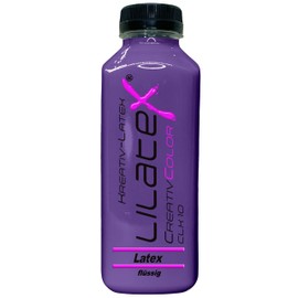 500 ml Lilatex Coloured Creative Latex Thin Liquid Latex/Colour Latex/Latex Milk/Natural Latex (Light Red Purple)