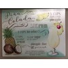 PINA COLADA RECIPE CUTTING BOARD