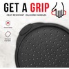 Non-Stick Pizza Pan with Silicone Handle 1 Pack, 13 Inch