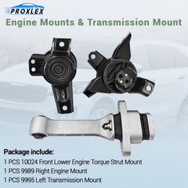 Proxlex A71094 Engine Motor & Transmission Mount Set Compatible with Kia Sorento 3.3L at Only-FWD 2016-2020 Replaces# A71204 A71094 A71102
