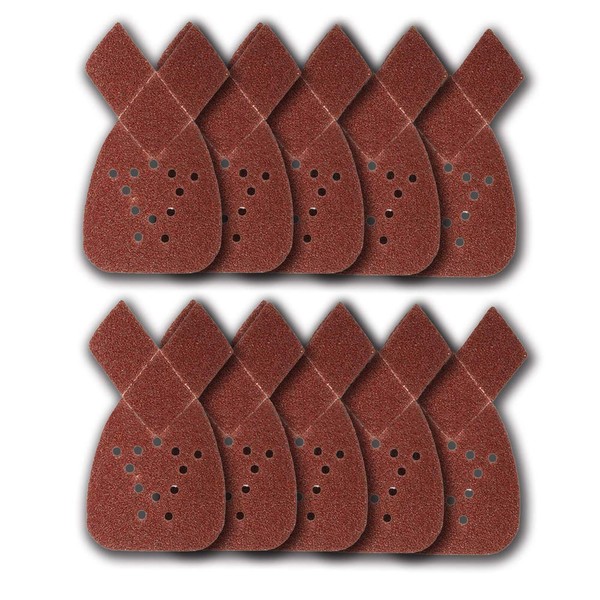 10 x Mouse Sanding Sheets 80 Grit Fits Black and