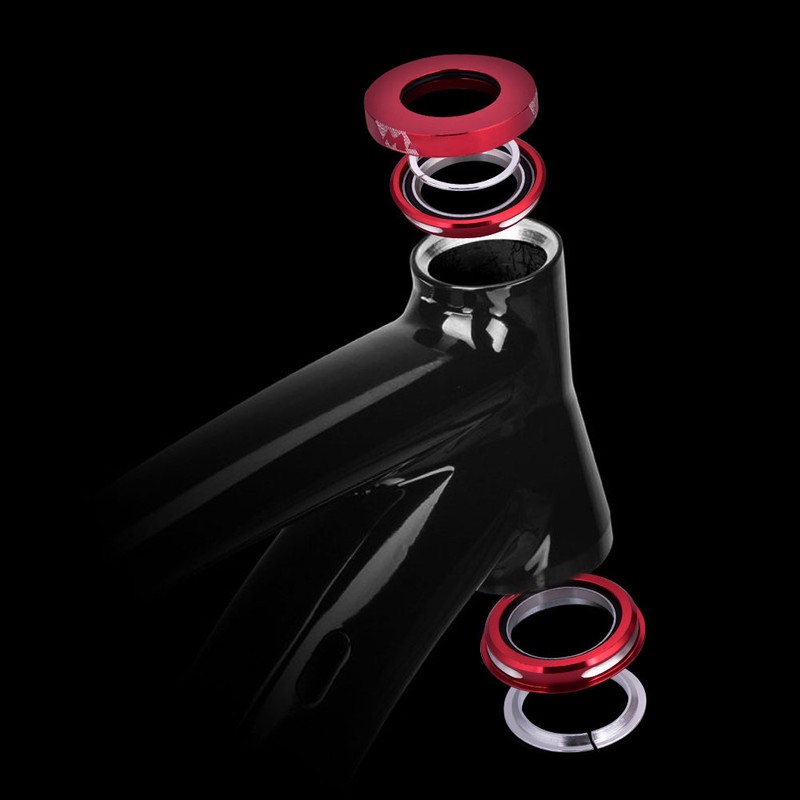 MEIJUN 44mm Bicycle Bike Electroplating Internal Sealed Bearing Headset (Red)